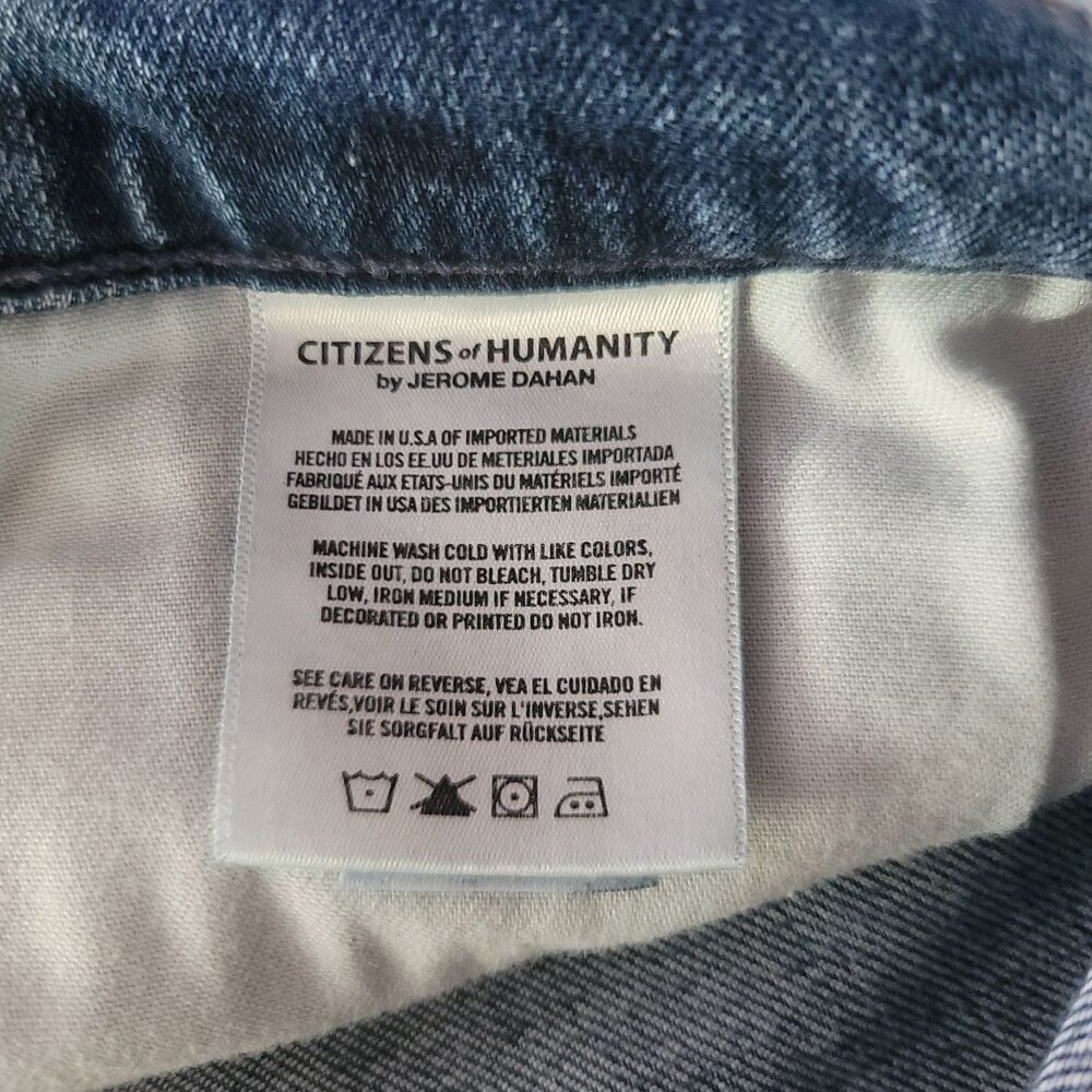 Citizens of Humanity CoH Elsa Mid Rise Slim Fit Crop Jeans Size 30 Preppy - Picture 10 of 11